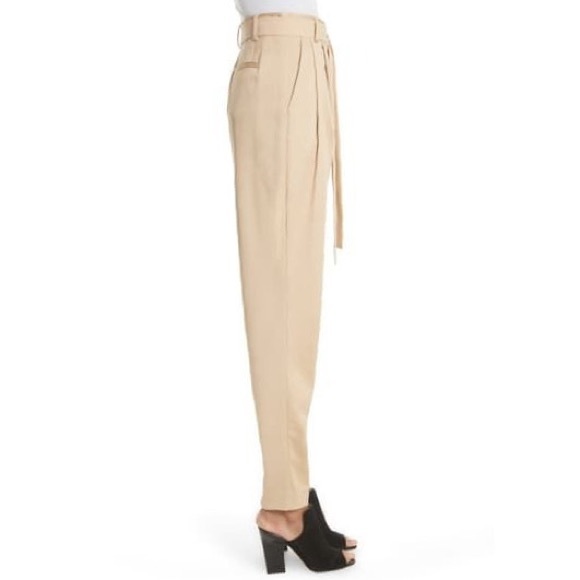Grey By Jason Wu Belted Twill Khaki Women's Pants - Picture 3 of 13